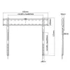 Techly ICA-PLB 736F TV mount/stand 2.03 m (80 inch) Black