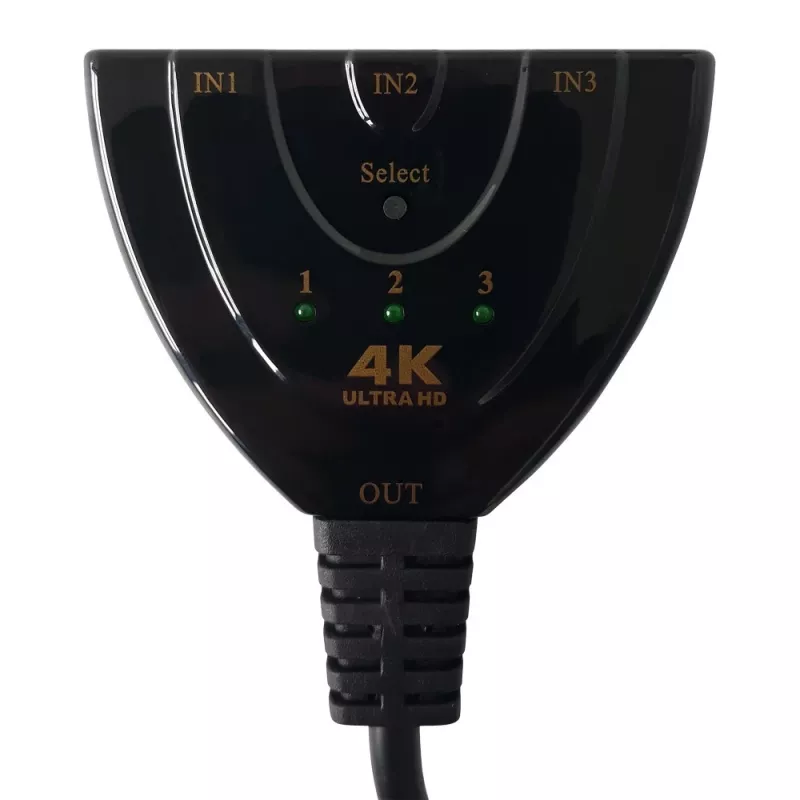 Techly IDATA HDMI-3F30 video switch