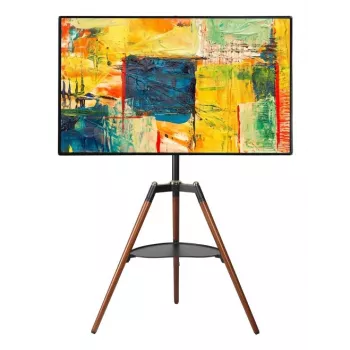 Techly ICA-TR58 TV mount/stand 165.1 cm (65 inch) Black, Wood