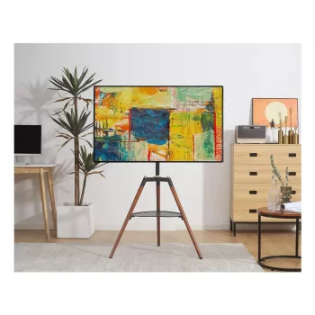 Techly ICA-TR58 TV mount/stand 165.1 cm (65 inch) Black, Wood