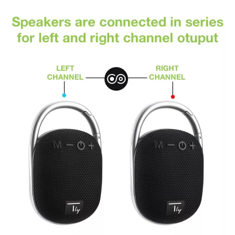 Techly ICASBL321BK portable/party speaker Mono portable speaker Black 5 W