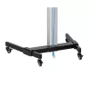Techly Floor Stand with Shelf Trolley TV LCD/LED 37-86 inch, 200 x 200 mm, 600 x 400 mm, -10 - 5°, 180°, Aluminium, Plastic, Steel, Black, Grey