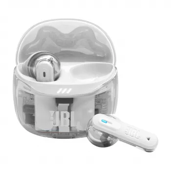 Headset JBL Tune Flex 2 Ghost Edition — True Wireless (TWS) in-ear, Bluetooth, 20–20000 Hz, White
