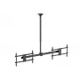 Ceiling mount for dual screens EQUIP 32 inch–60 inch (VESA 200x200–600x400, max 80 kg, swivel ±180°), black