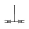 Ceiling mount for dual screens EQUIP 32 inch–60 inch (VESA 200x200–600x400, max 80 kg, swivel ±180°), black
