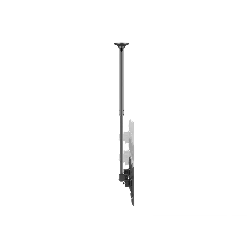Ceiling mount for dual screens EQUIP 32 inch–60 inch (VESA 200x200–600x400, max 80 kg, swivel ±180°), black