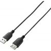 USB 2.0 cable Renkforce RF-4080795, USB A to USB A, 1 m, black