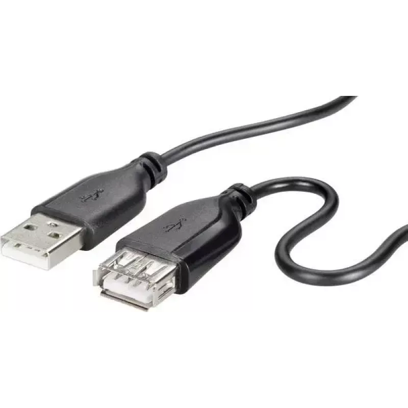 USB 2.0 cable Renkforce RF-4080795, USB A to USB A, 1 m, black