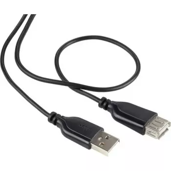 USB 2.0 cable Renkforce RF-4080795, USB A to USB A, 1 m, black