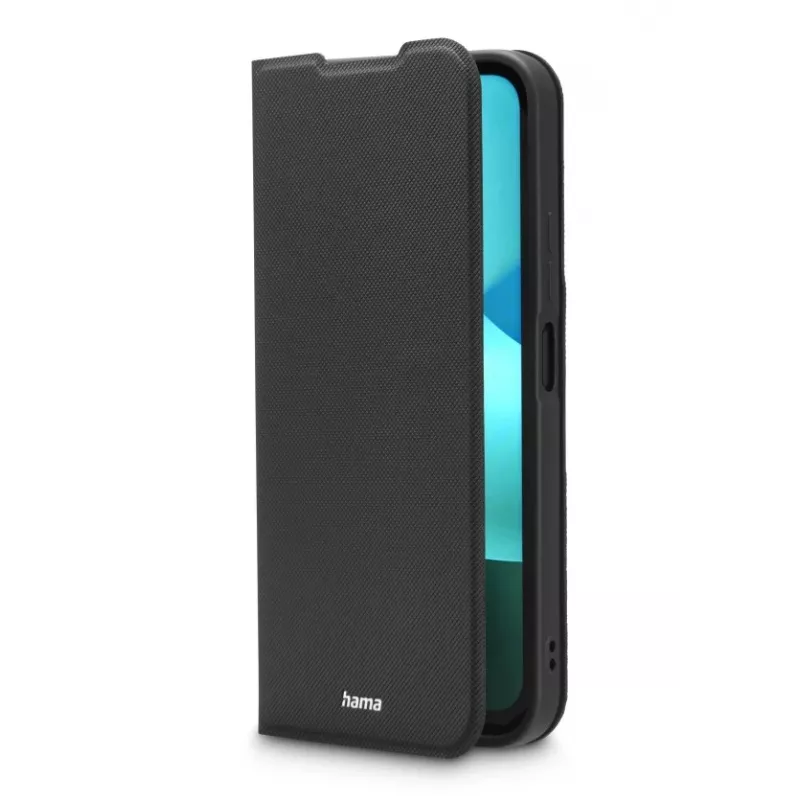 Folio phone case HAMA Daily Protect for Xiaomi Redmi 15C — fits 17.5 cm (6.9 inch), black, 2 card pockets, desktop stand