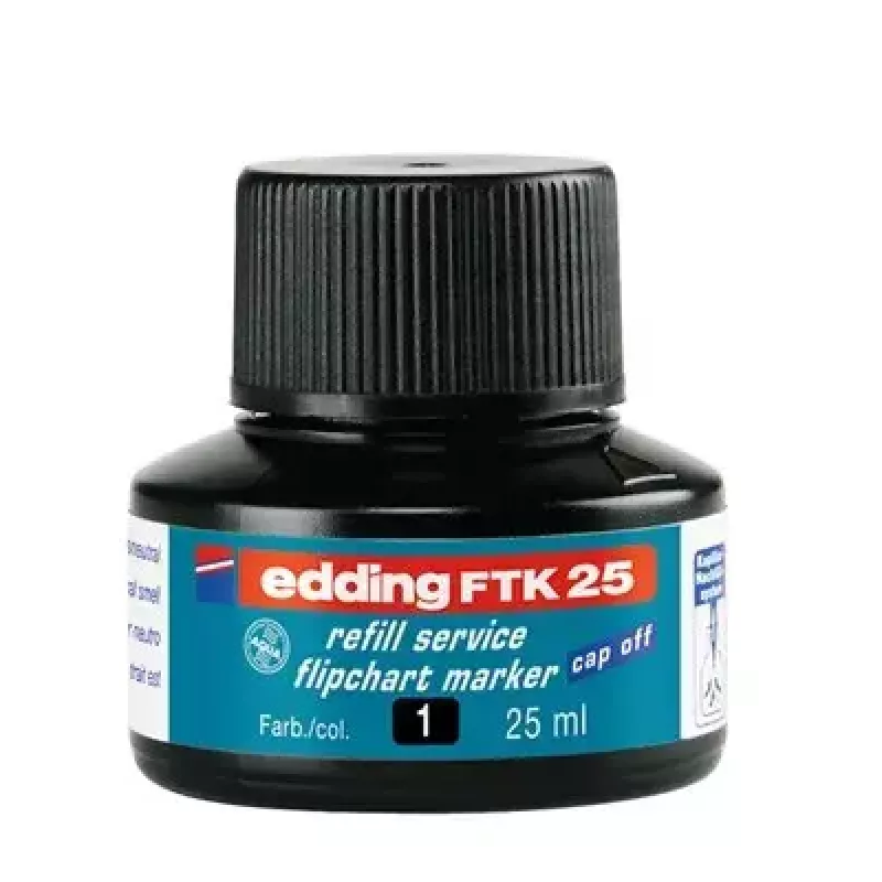 Marker refill Edding ED-FTK25-001, black ink, 25 ml, 1 pc