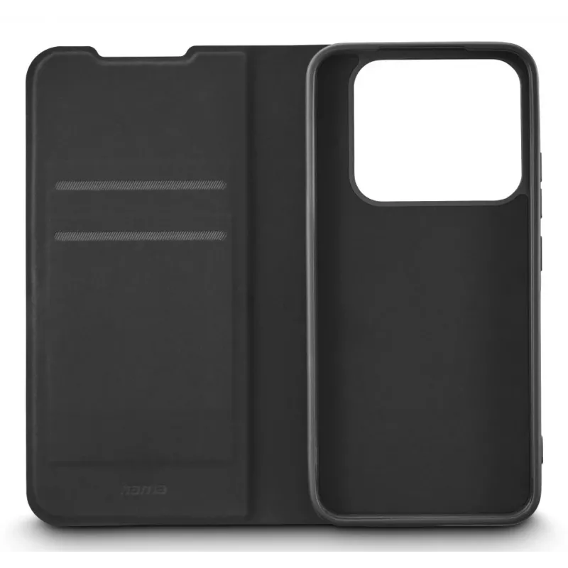 Folio phone case HAMA Daily Protect for Xiaomi 15T Pro — fits 17.4 cm (6.83 inch) screens, black, 2 card pockets, desktop stand