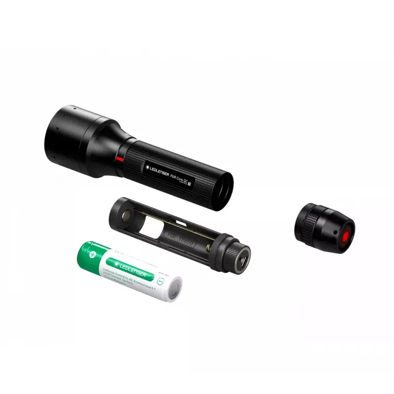 Hand flashlight Ledlenser P6R Core QC Black LED Aluminium IP54 15lm