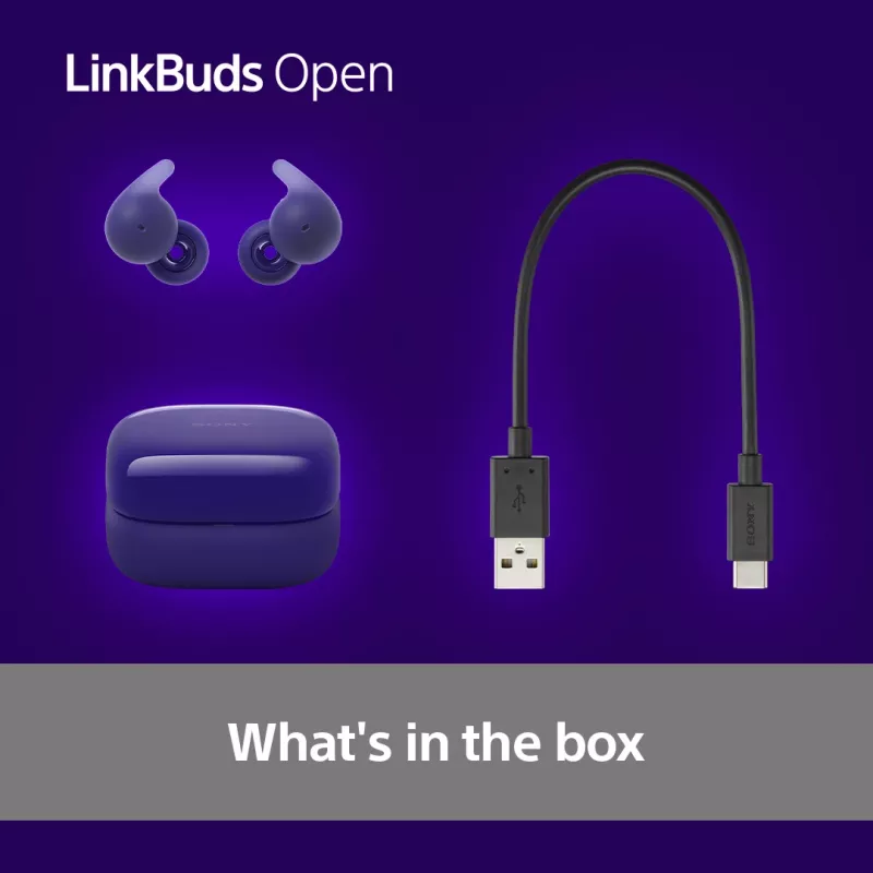 Sony LinkBuds Open WFL910V headphones/headset Wireless In-ear Calls/Music Bluetooth Violet