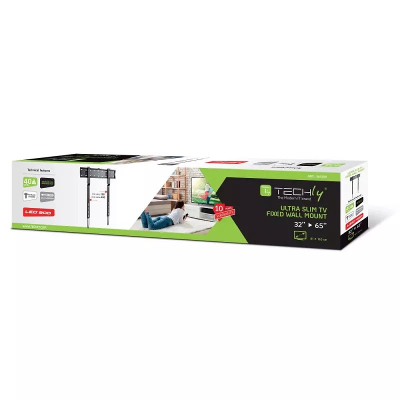 Techly ICA-PLB 734F TV mount/stand 165.1 cm (65 inch) Black