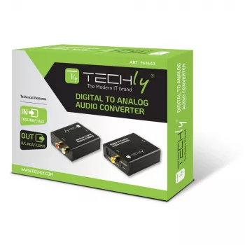 Techly IDATA SPDIF-9 audio converter Black