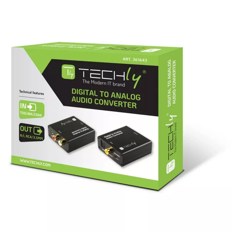Techly IDATA SPDIF-9 audio converter Black
