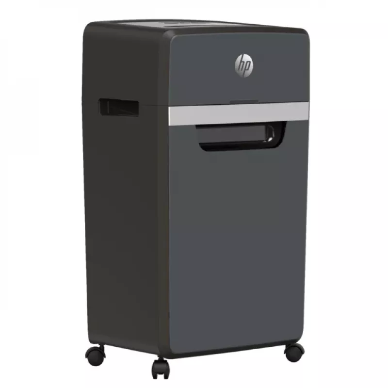 Paper shredder HP Pro Shredder 24CC — particle-cut, 24-sheet capacity, 4 x 35 mm, 30 L bin, 680 W, 220 mm feed, Black