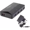 Interface Hub Renkforce RF-3806031 USB 3.2 Gen 1 Type-B Black
