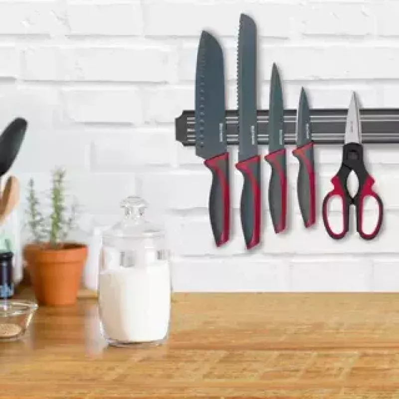 Magnetic strip knife block Westmark Black ABS 380mm width