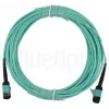 Fibre optic cable BlueOptics CBX-STC012BPF-MXXN-MXXN-020M-MTP OM4 20m Turquoise