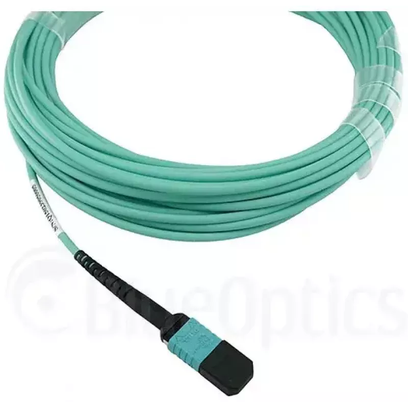 Fibre optic cable BlueOptics CBX-STC012BPF-MXXN-MXXN-020M-MTP OM4 20m Turquoise