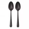 Disposable soup spoon Papstar 96528 Polypropylene Black 190 mm 100 pcs