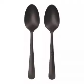 Disposable soup spoon Papstar 96528 Polypropylene Black 190 mm 100 pcs