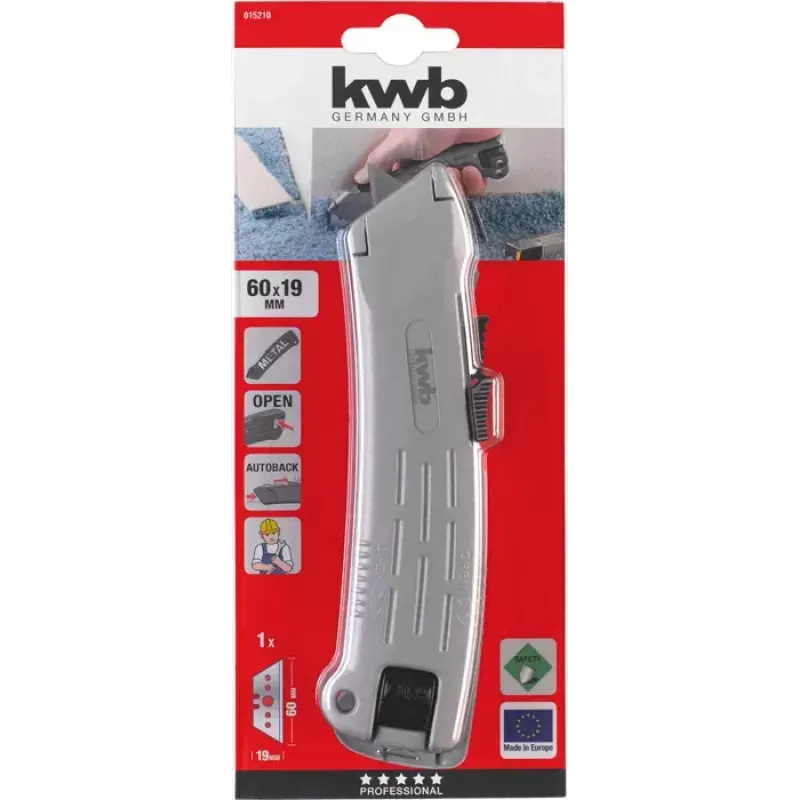 Utility knife KWB 015210 173 mm length 6 cm blade 1.9 cm width
