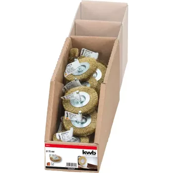 Wire wheel KWB 609313 7.5 cm 15 pcs Shank diameter 6 mm
