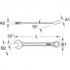 Combination wrench KS Tools 517.0610, 10 mm, chrome‑vanadium, 140 mm length