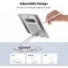 Techly 8-in-1 USB-C Hub Docking Station Tablet Stand, Tablet stand, Silver, Aluminium, 360°, USB 3.2 Gen 1 (3.1 Gen 1) Type-C, 5000 Mbit/s