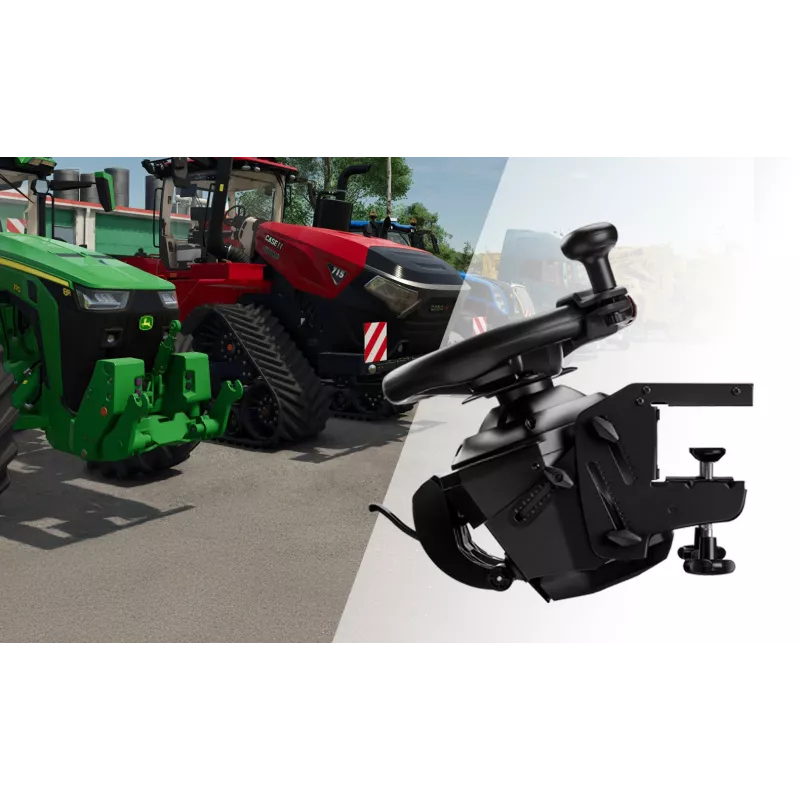 Thrustmaster T128 SimTask Farming Pack Black Steering wheel + pedals + shifter PC, PlayStation 4, PlayStation 5