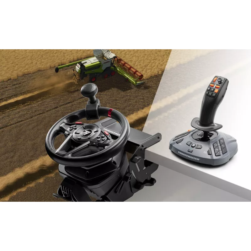 Thrustmaster T128 SimTask Farming Pack Black Steering wheel + pedals + shifter PC, PlayStation 4, PlayStation 5
