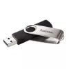 Hama Rotate 128GB USB 2.0 USB flash drive USB Type-A Black, Silver