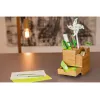 Pen and pencil holder WEDO 61 1707 in bamboo — 103×103×117 mm