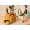 Pen and pencil holder WEDO 61 1707 in bamboo — 103×103×117 mm