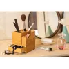 Pen and pencil holder WEDO 61 1707 in bamboo — 103×103×117 mm
