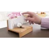 Business card holder WEDO 61 1407 — bamboo wood, 114×100×69 mm