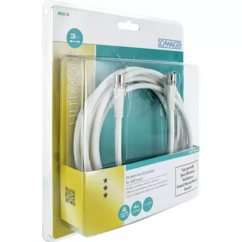 Coaxial Cable Schwaiger KDAK30 532 3m F White