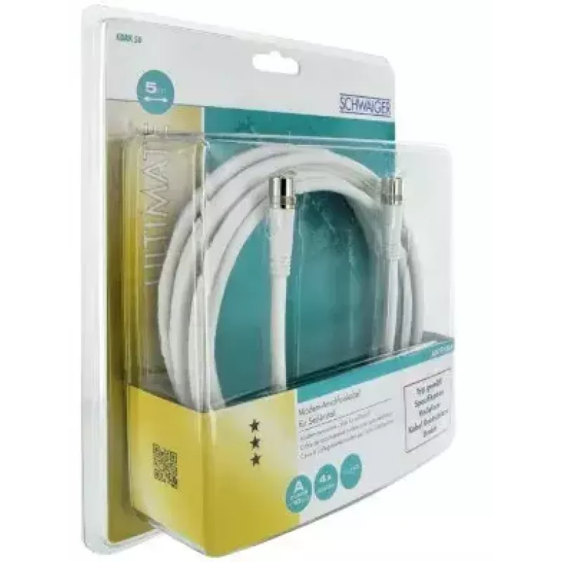 Coaxial cable Schwaiger KDAK50532 5 m F White