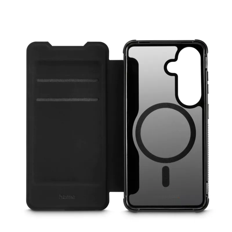 HAMA mobile phone case folio for Samsung Galaxy S26 — Extreme Protect, 16 cm (6.3 inch), Black, 2 card pockets