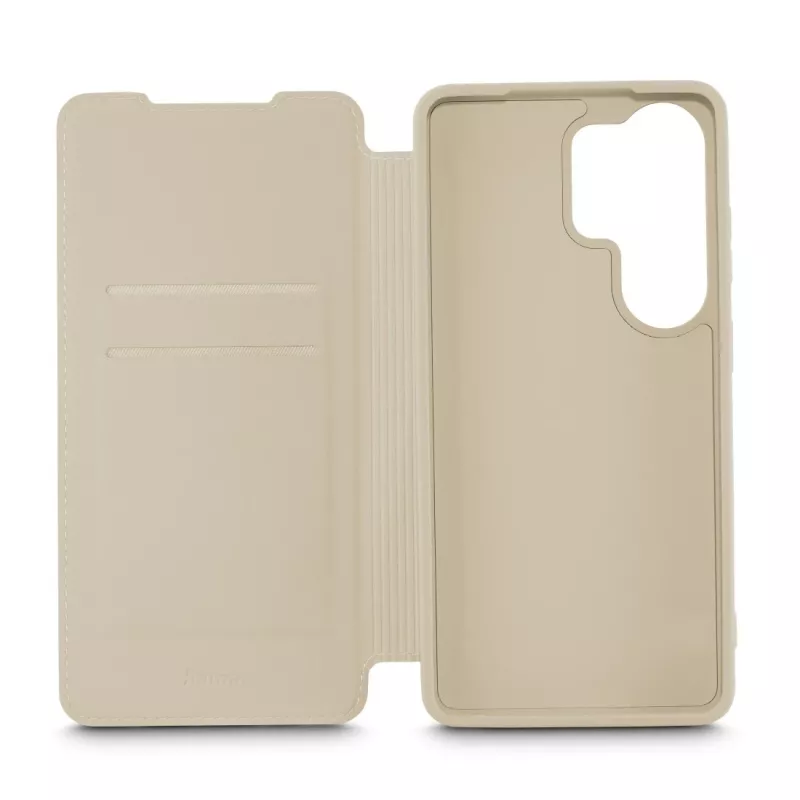 Folio mobile phone case HAMA Fantastic Feel for Galaxy S26 Ultra, 17.5 cm (6.9 inch), Beige, 2 card pockets