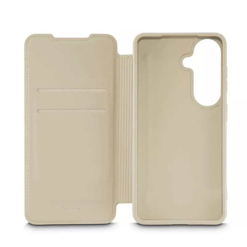 Folio phone case HAMA Fantastic Feel for Samsung Galaxy S26, 16 cm (6.3 inch), beige, 2 card pockets