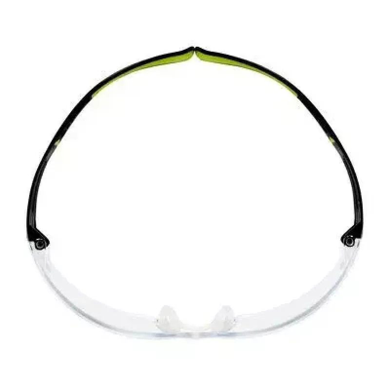 Safety goggles 3M SF4000CC1 — plastic protective eyewear, transparent lens, black/green