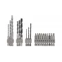Drill bit set Bosch 2609256989, 19 pieces — for concrete, metal, wood, stainless steel finish