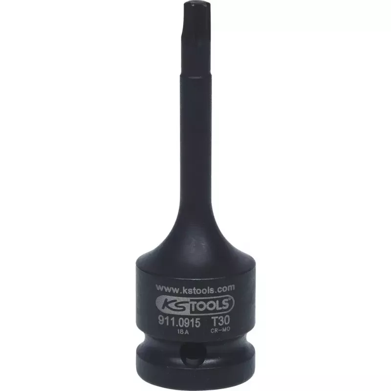 Socket set KS Tools 911.0916 1/2 inch drive Metric 2.5 cm diameter 75 mm length