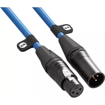 XLR cable Rode XLR3M-B 3 m — male-to-female microphone cable, blue