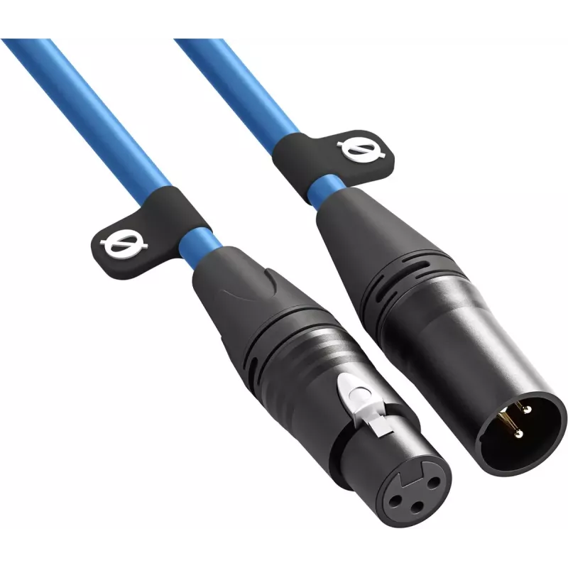 XLR cable Rode XLR3M-B 3 m — male-to-female microphone cable, blue