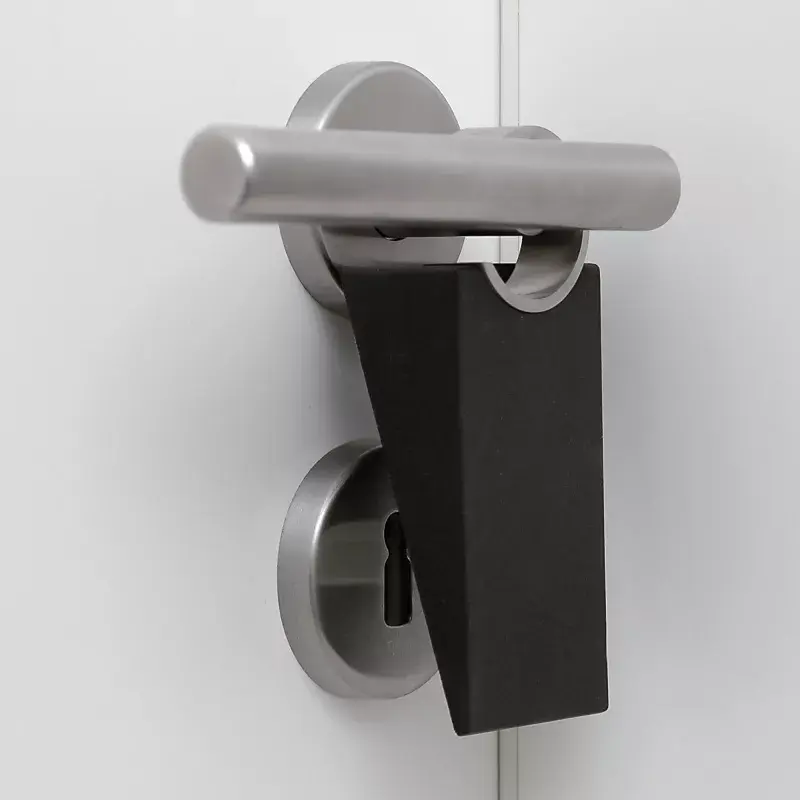 Door Stop Blomus WEDO Black Rubber Stainless Steel